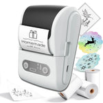 Beyaz Kablosuz Portatif Etiket Yazıcısı