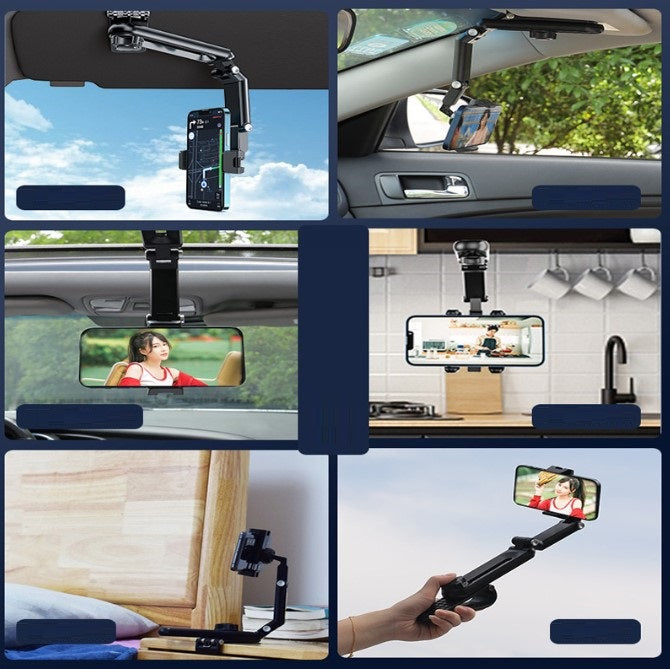 1080° Dönebilen Çok Fonksiyonlu Telefon Tutucu