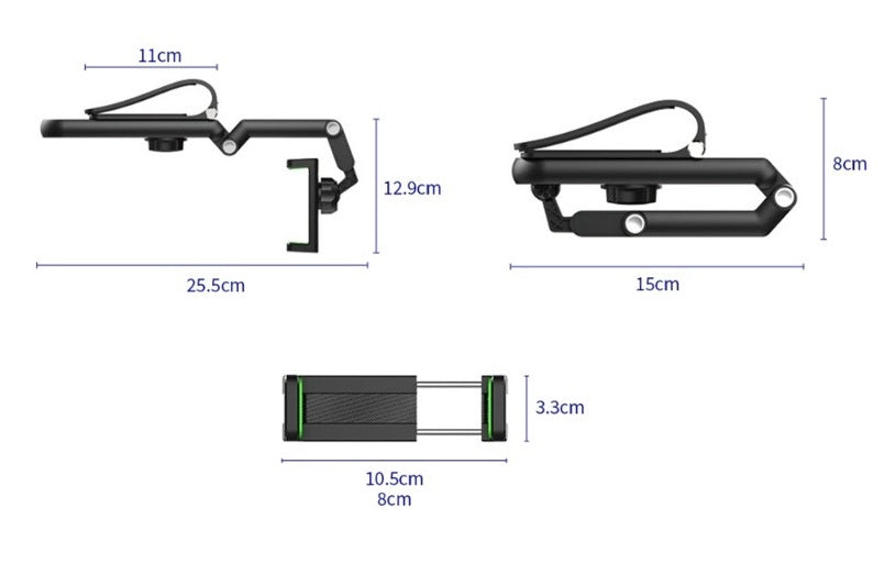 1080° Dönebilen Çok Fonksiyonlu Telefon Tutucu