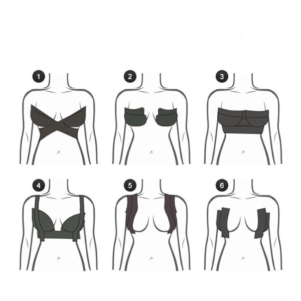 Siyah Renk Göğüs Dikleştirici Bant