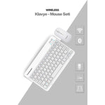 Beyaz Kablosuz Klavye Ve Mouse Seti