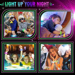 Led Işıklı Pilli Rengarenk Kalın Bileklik Karışık Renk 1 Adet