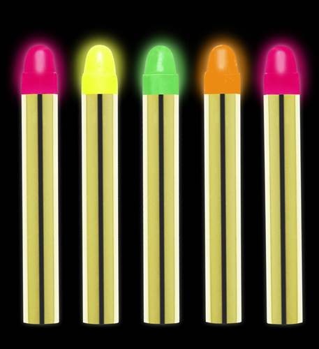 Fosforlu Glow Parti Boyası 6’lı – Karanlıkta Parlayan Yüz Boyası