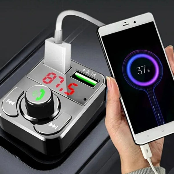 QC 3.1A USB &amp; PD /TF FM Transmitter