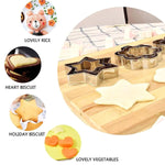 12 Adet Paslanmaz Çelik Kurabiye Kalıbı Seti