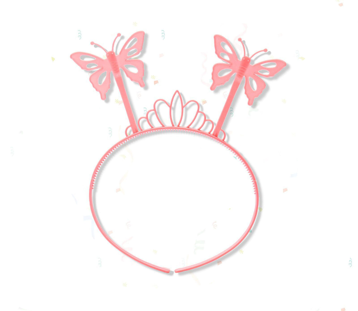 Toz Pembe Kelebek Kanadı Tacı ve Sopası