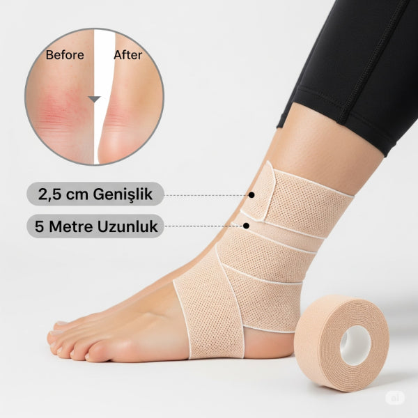 Ayakkabı Vurma Önleyici Rulo Bant 2.5 cm X 5 m