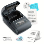 Beyaz Kablosuz Portatif Etiket Yazıcısı