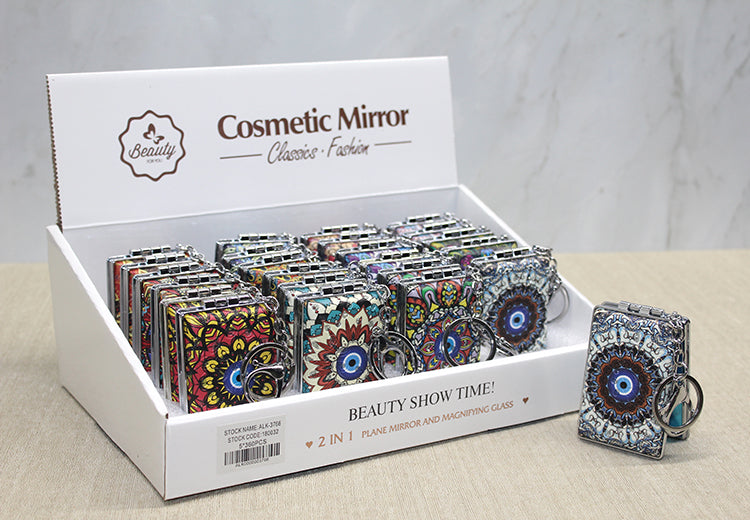 Taşlı El Aynası Anahtarlık Model 1