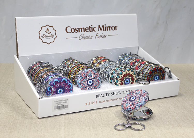 Taşlı El Aynası Anahtarlık Model 2