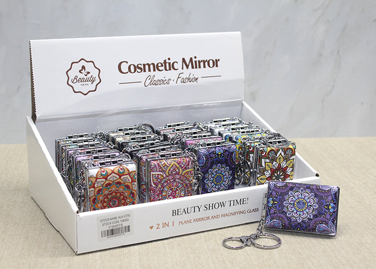 Taşlı El Aynası Anahtarlık Model 5