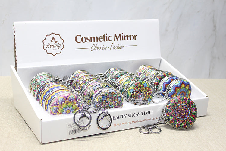 Taşlı El Aynası Anahtarlık Model 6