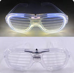 Beyaz Led Işıklı Parti Gözlüğü - Neon 3 Modlu