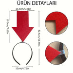 Kişiselleştirilebilir Ok Taç – Kırmızı Renk
