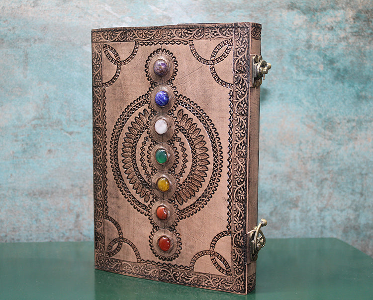 Taşlı Deri Defter Model 13