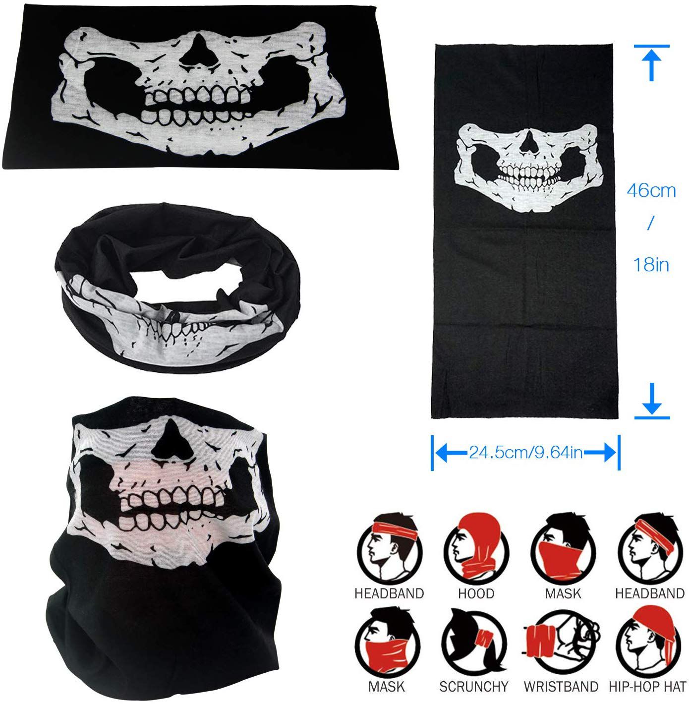 Motorcu Boyunluk Baf Buff Bandana 25x48 cm Model 7