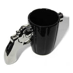 Metalik Silah Tasarımlı Kupa Bardak