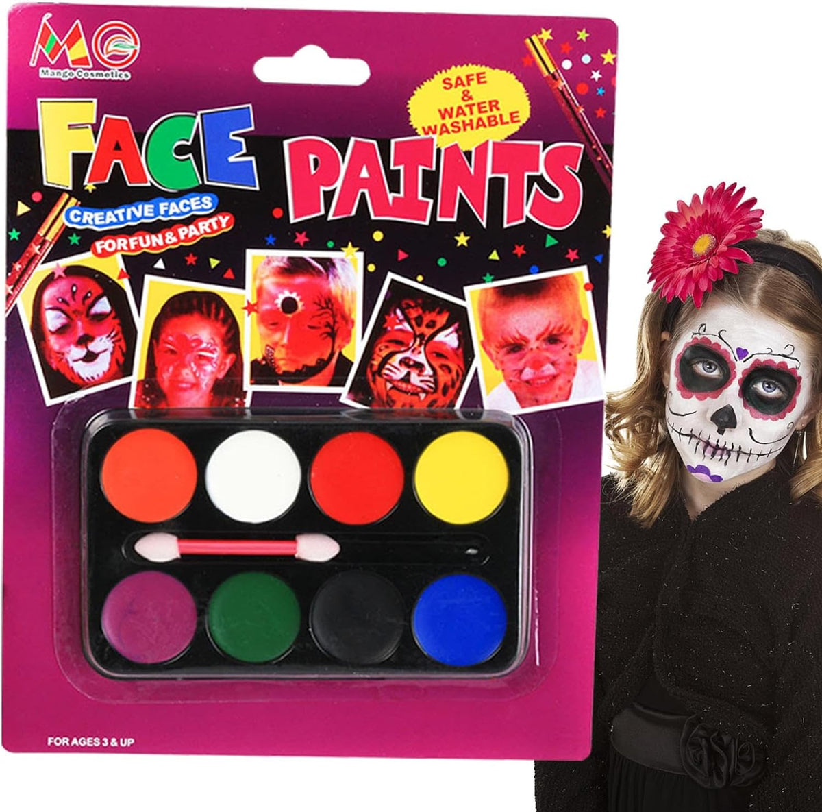 Yüz Boyama Seti 8 Renk